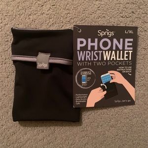 Phone wrist wallet with two pockets!